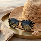 The Riviera Artisan Woven Sunglasses
