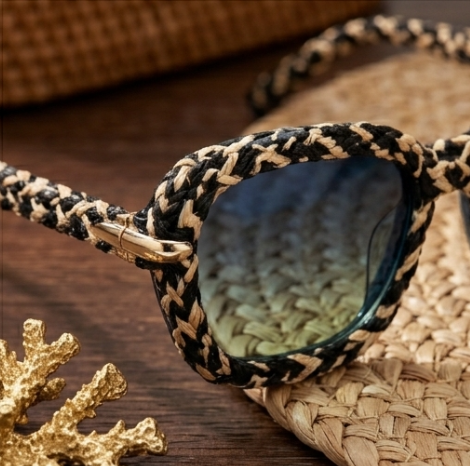 The Riviera Artisan Woven Sunglasses