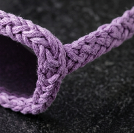 Lavender Woven Statement Sunglasses
