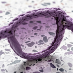 Lavender Woven Statement Sunglasses