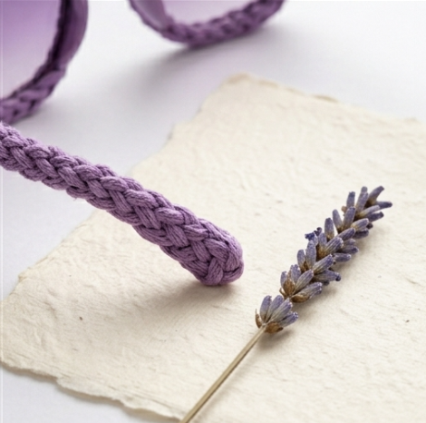 Lavender Woven Statement Sunglasses
